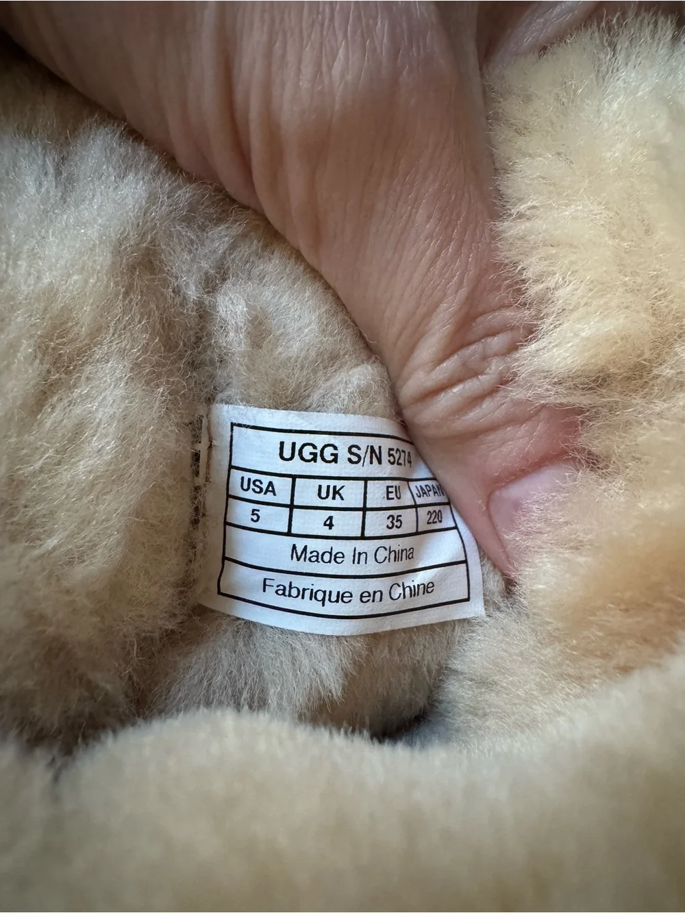 UGG Australia Vintage Tall Sheepskin Boots Chestnut Youth 5 Fits Women’s 7